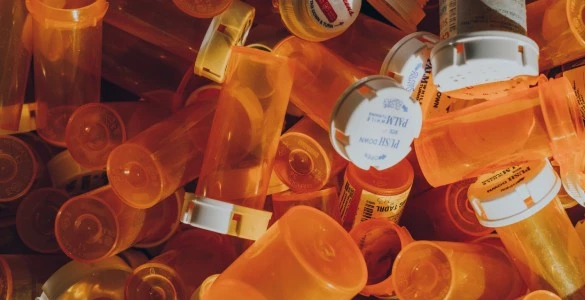 Orange prescription bottle lot